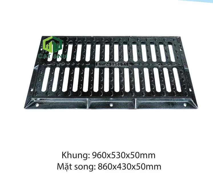 Song chắn rác gang đúc